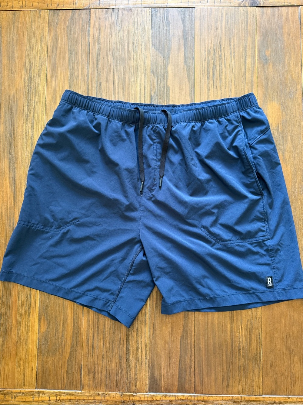 RHONE Navy Blue Drawstring Training Shorts